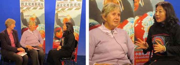Joanne Cheng interviews Ursula Wolte and Isabel Wolte after the forum